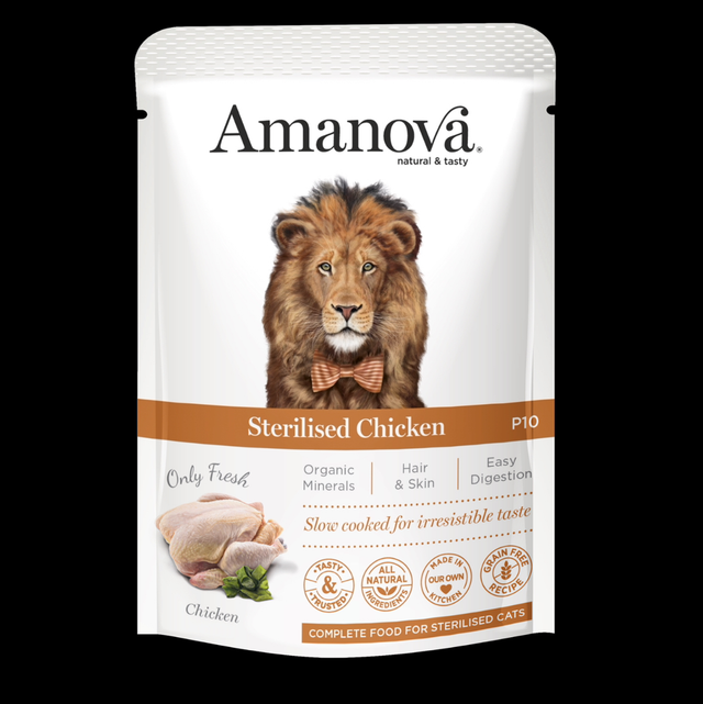 Amanova steriliseren chicken zakje 85 gr