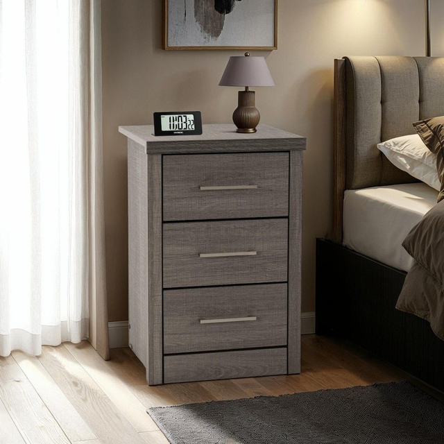 Lisbon 3 Drawer Bedside Chest