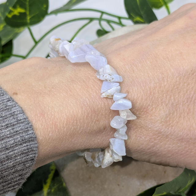 Bracelet "Calcédoine" baroque BR-214