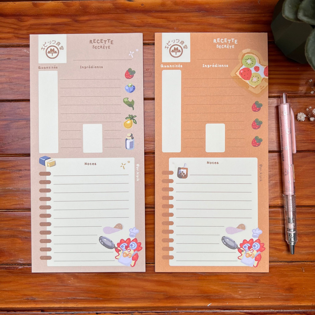 Bloc-notes Recette - En cuisine ! 