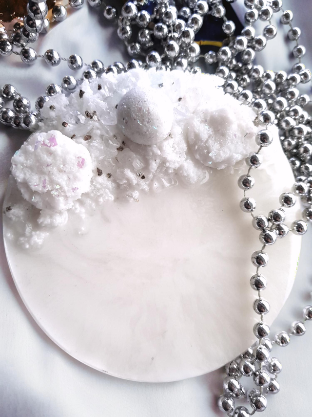 Fluffy Wintery coaster