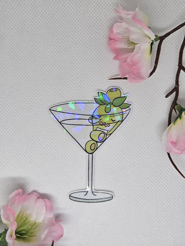 Smoliv Martini | Holographic Sticker