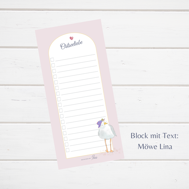 Block: "Möwe Lina - Ostseeliebe" (Art.Nr. BL0009/a)