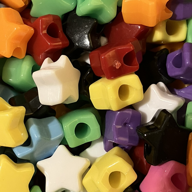 Opaque Stars Beads