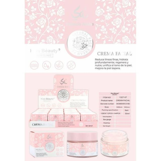 Kiss Beauty Crema Facial Esencia Árabe 50 Ml