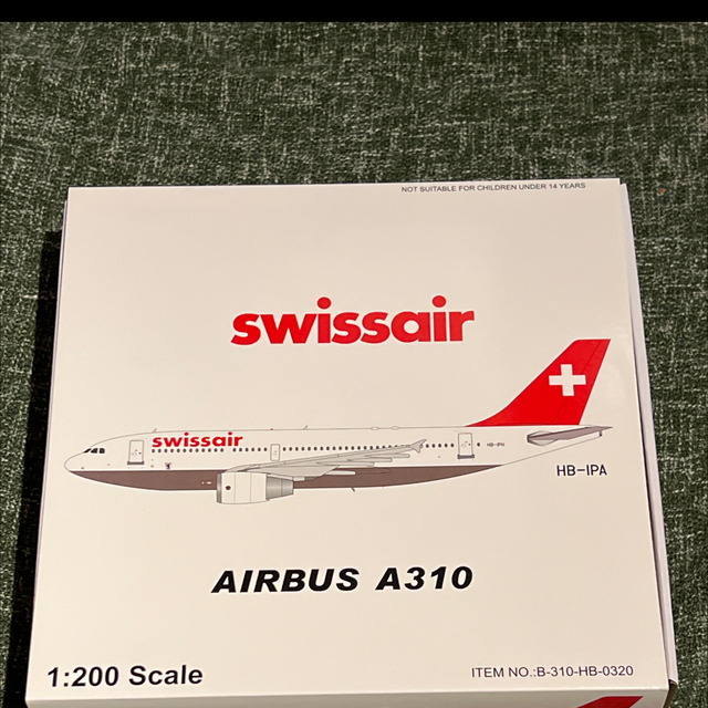 1:200 Swissair A310-300 HB-IPA Inflight200