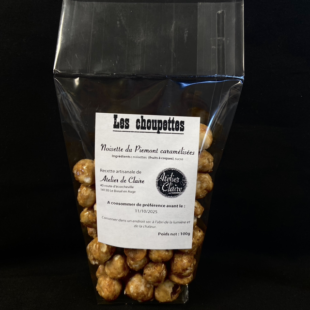 choupettes  - noisettes du Piémont (sachet 100g)