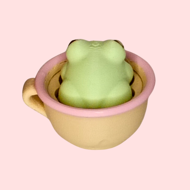 Teacup Frog Click Fidget Keychain