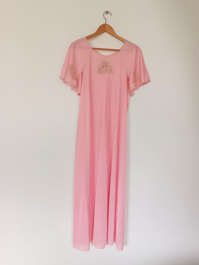 Déshabillé rose 70&#039;s 