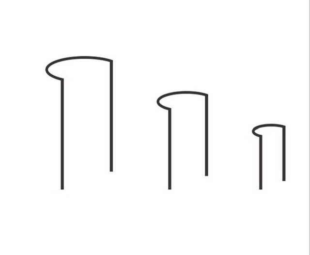 Half Round Support Hoops in 12mm (price per set of 3)