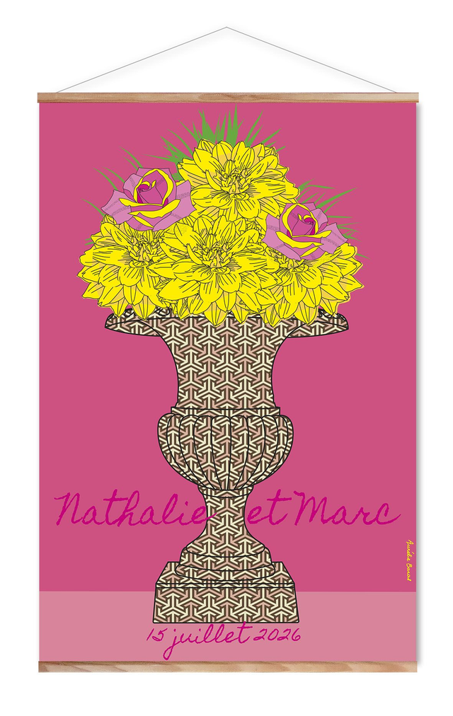 TENTURE VASE DE JARDIN (06) personnalisable