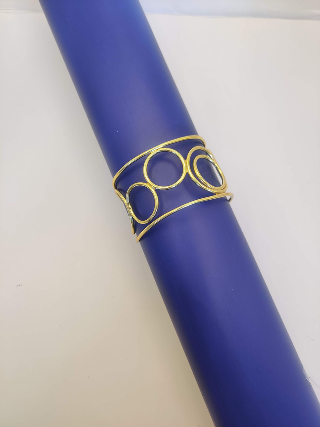 Statement Jewellery/Bracelet- Wide Cuff Bracelet Golden