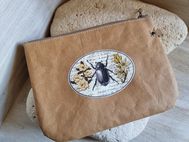 Petite trousse kraft naturel