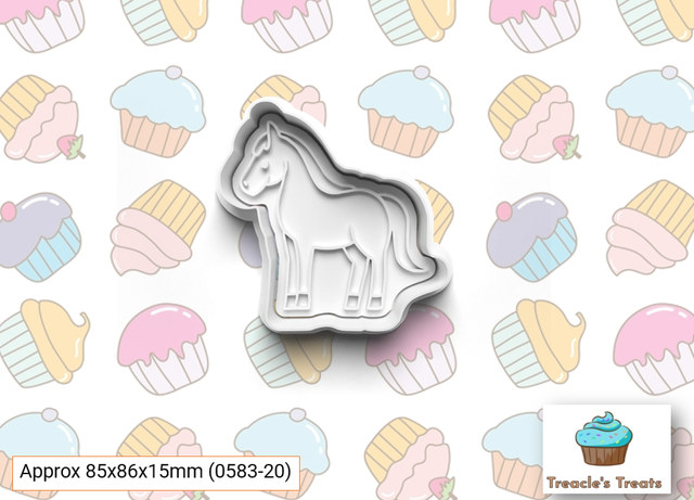 Horse Fondant/cookie stamp with cutter