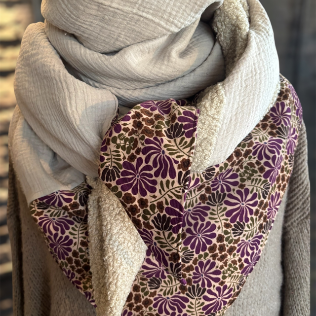 ÉCHARPE LUEUR D’HIVER – Collection Jardin Secret