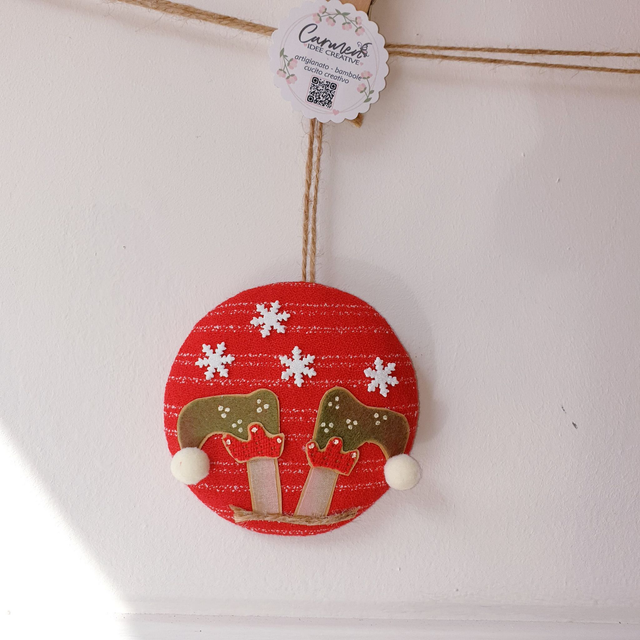 Addobbo natalizio medaglione piccolo