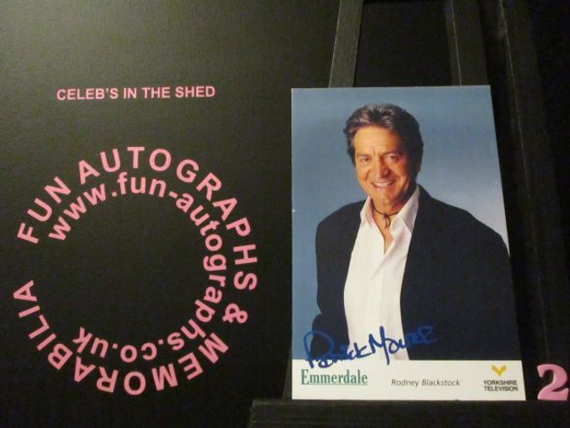 Patrick Mower (Rodney Blackstock) Original Emmerdale Yorkshire Tv Logo Pre-Print Cast Card (2)