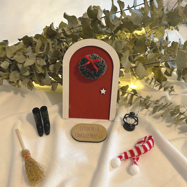  Porte magique avec accessoires miniatures 🎅 Kit Lutin Farceur de Noël
