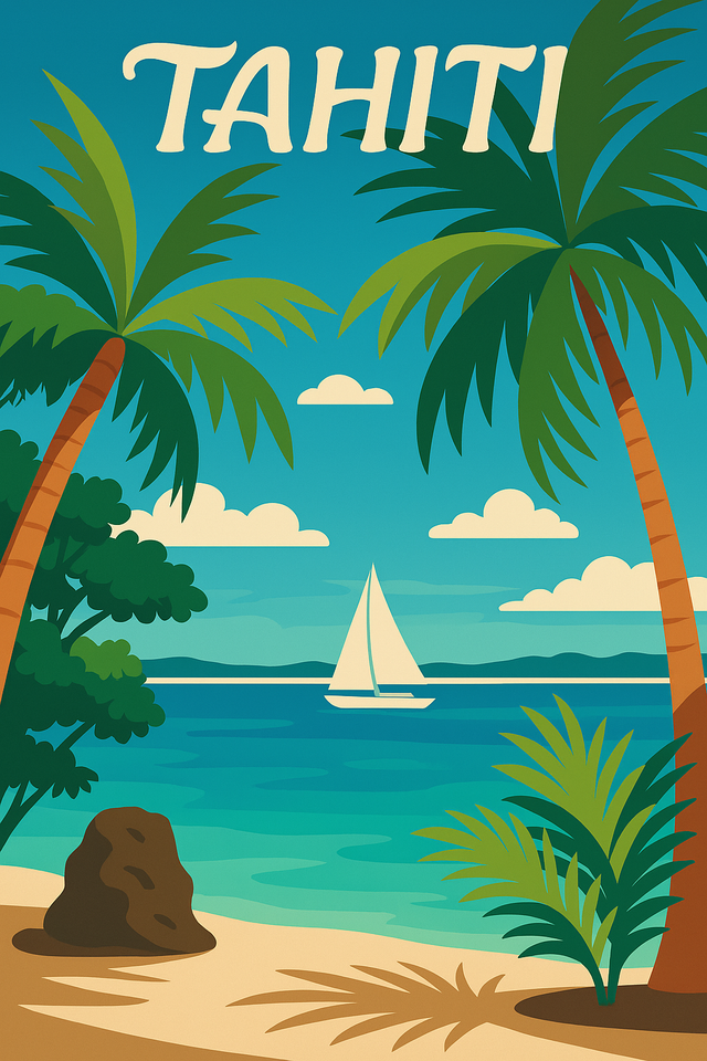 Affiche photo - Tahiti