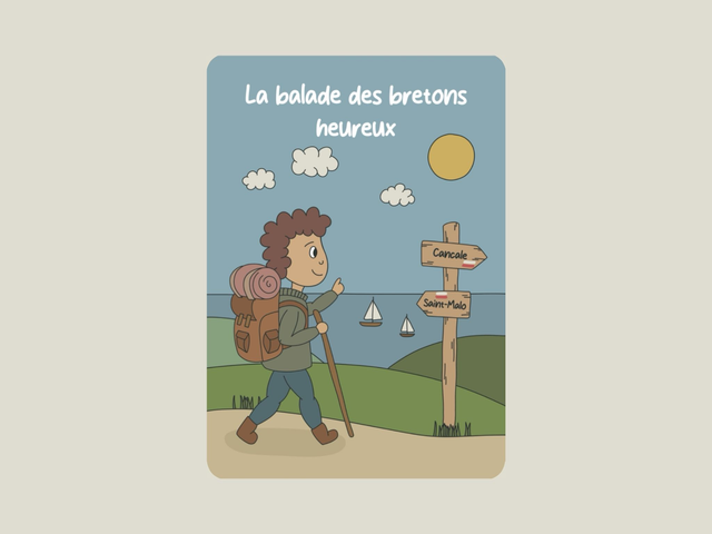 Carte postale &quot; La balade des bretons heureux &quot; 