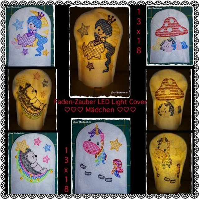 LED Light Cover " Mädchen " (13x18)