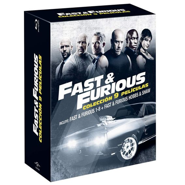 Pack: Fast &amp; Furious 1-8 + Hobbs &amp; Shaw [Blu-ray]