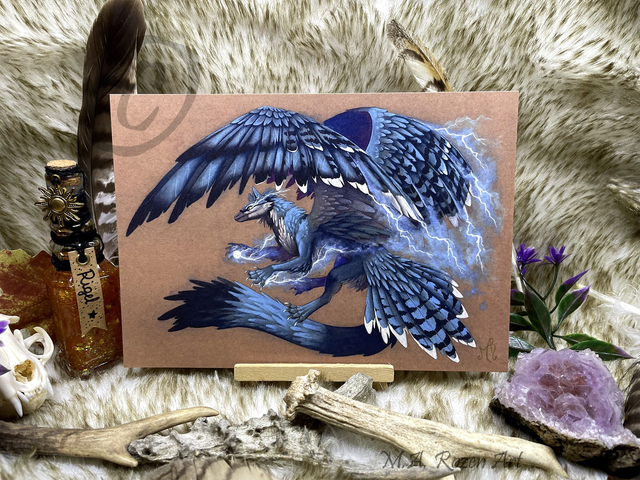 Opinicus de foudre 15X21cm