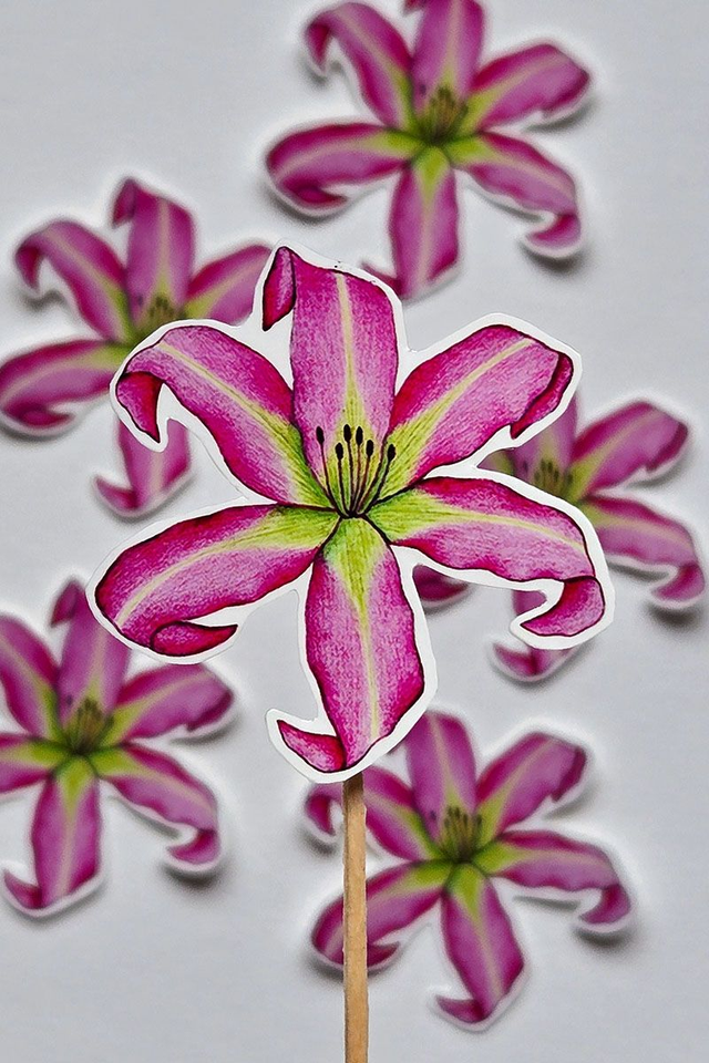Sticker fleur Lys