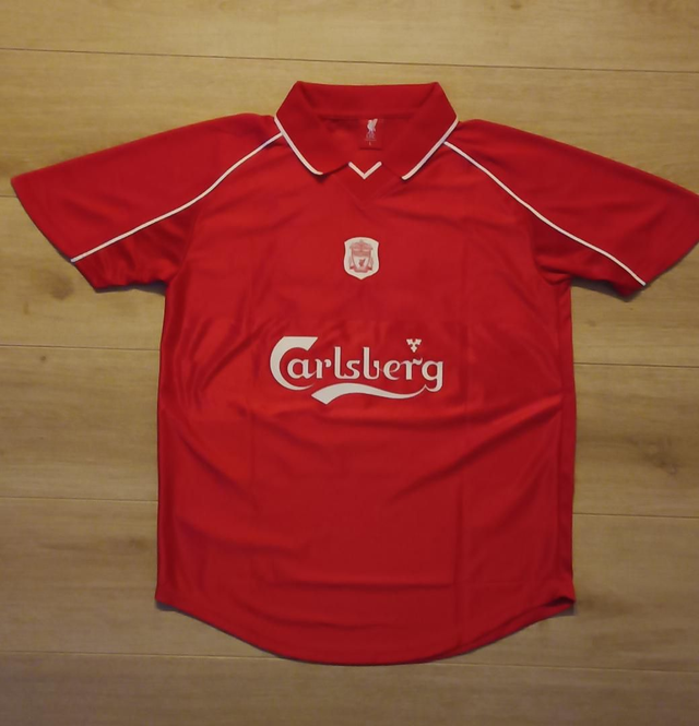 Jari Litmanen gesigneerd Liverpool shirt 