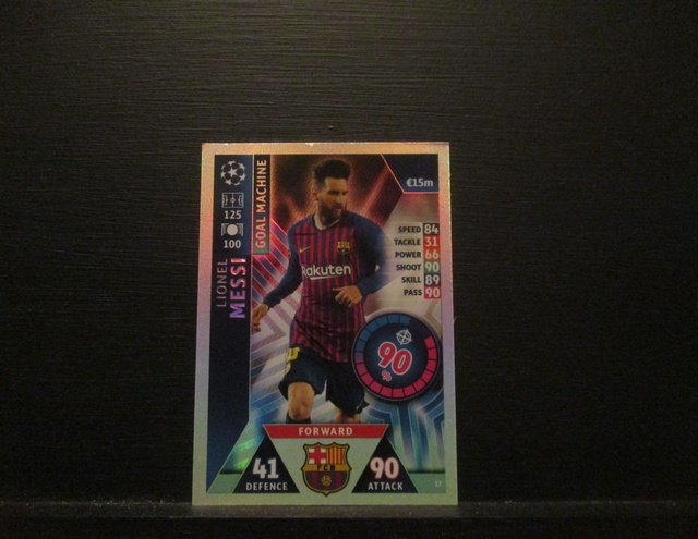 Lionel Messi - UEFA Champions League Match Attax 2018/19 Original Trading Card #17