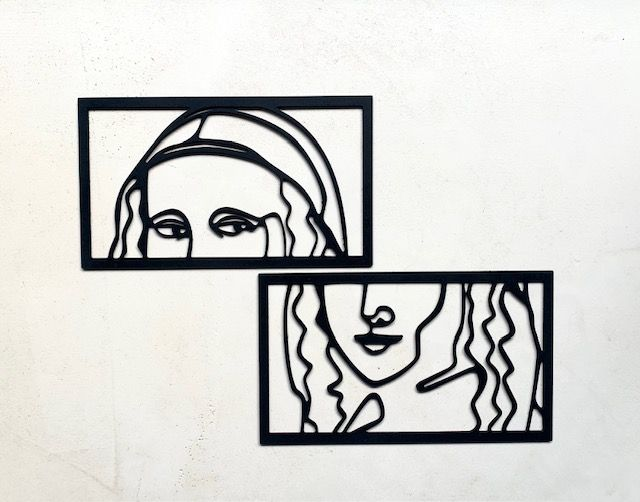 Joconde décoration murale, découpée au laser.