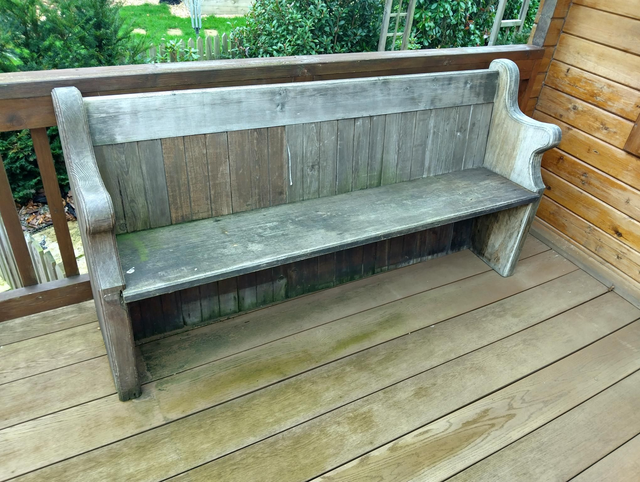 Late c19th /  Early c20th Pine Church Pew 