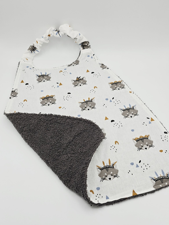 Bavoir enfant double face