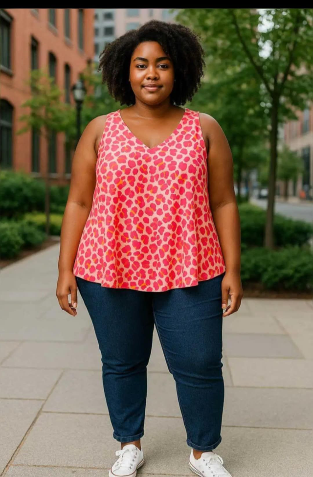 DEBARDEUR IMPRIME FLUO