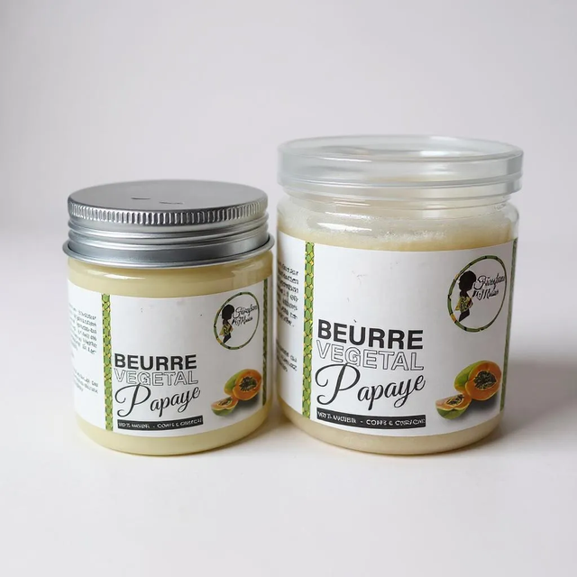 Beurre de Papaye 100% Naturel – Soin Nourrissant Peau et Cheveux 