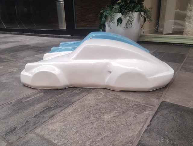 BEURSPROMO: Porsche racing XL sculptuur