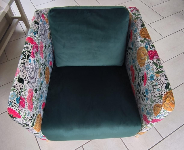 Fauteuil fleuri