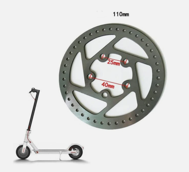 Frein à disque 110 mm 5 trous + vis scooter électrique disques de frein accessoires de rechange