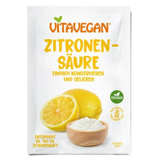 Biovegan Zitronensäure 10g Packung