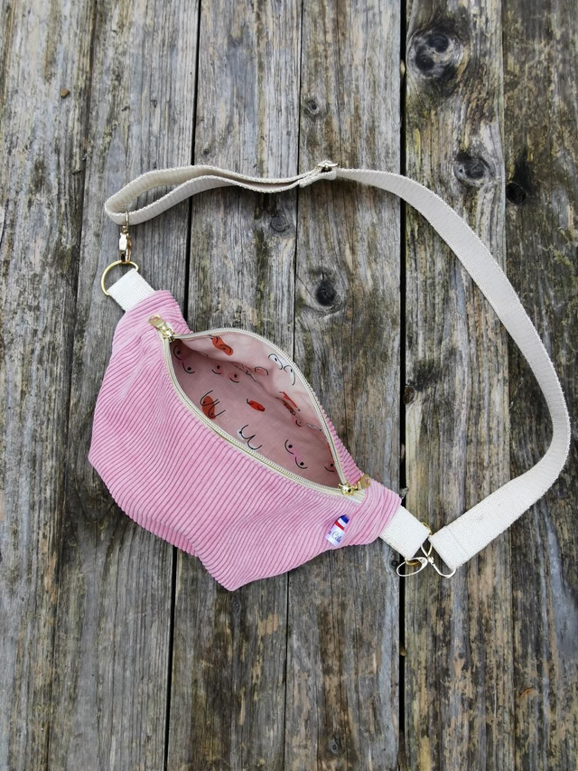 Banane THELMA velour rose/boobs