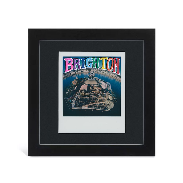 Framed Brighton Rear Pier View Polaroid Film Artwork