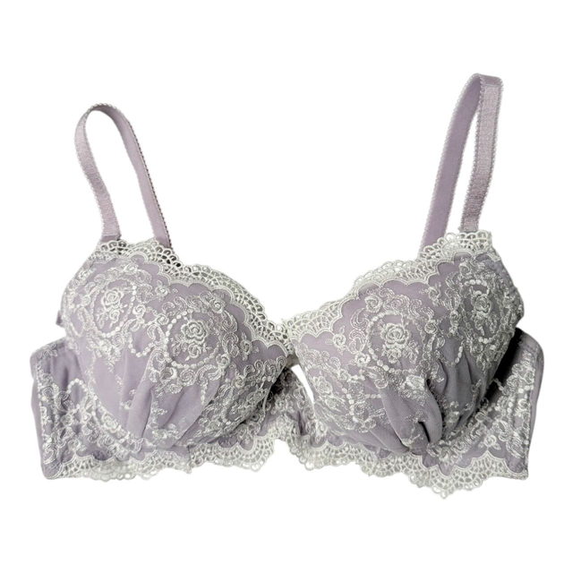 Purple regal embroidered Japanese Bra UK 32B    