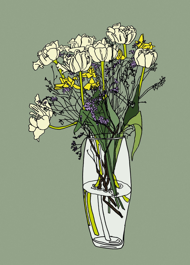 Kunstdruck A4 - Blumenstrauss