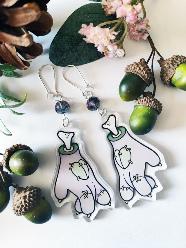 Zombie Hands Acrylic Earrings