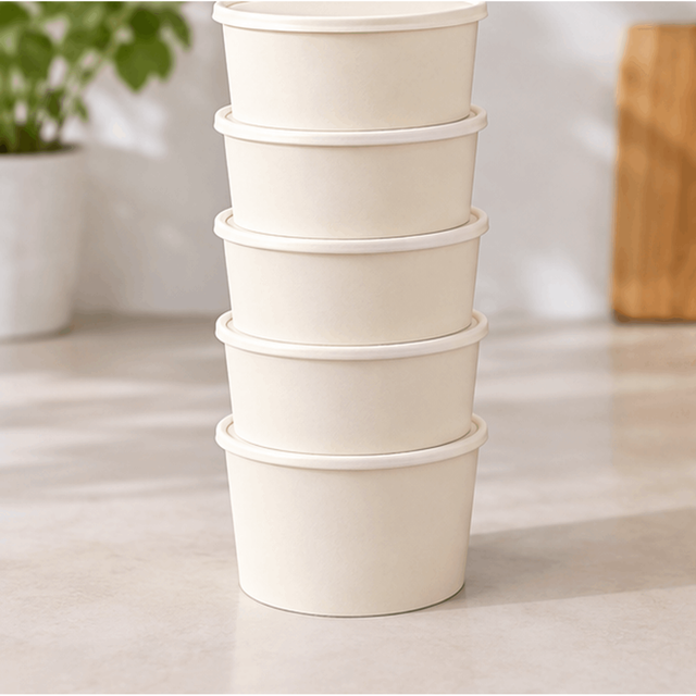 12oz White Soup Containers with Lids