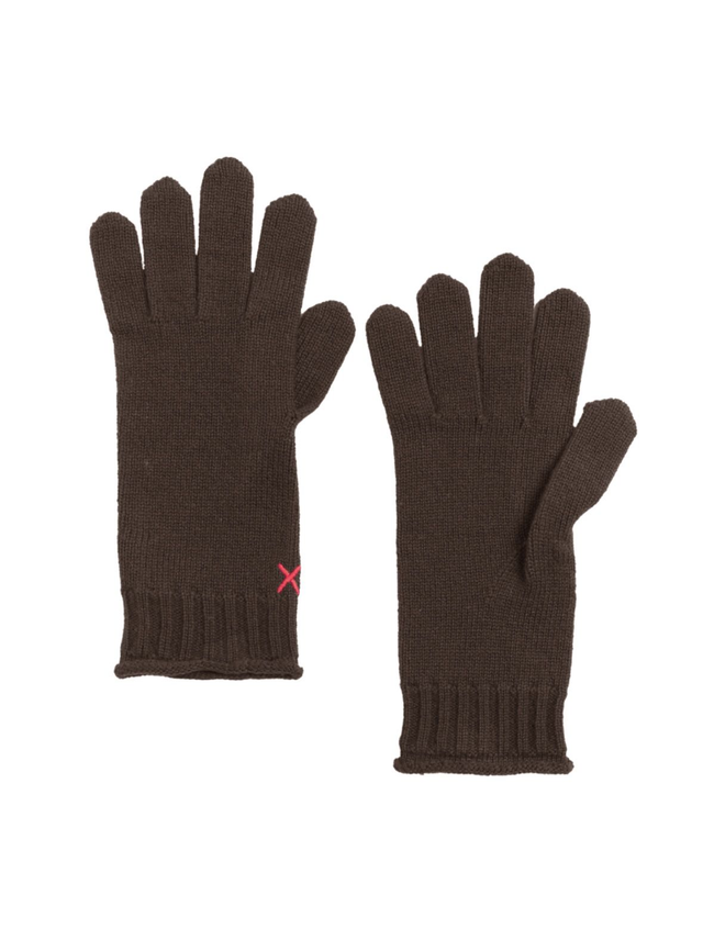 Chocolate Wool/Cashmere Gloves