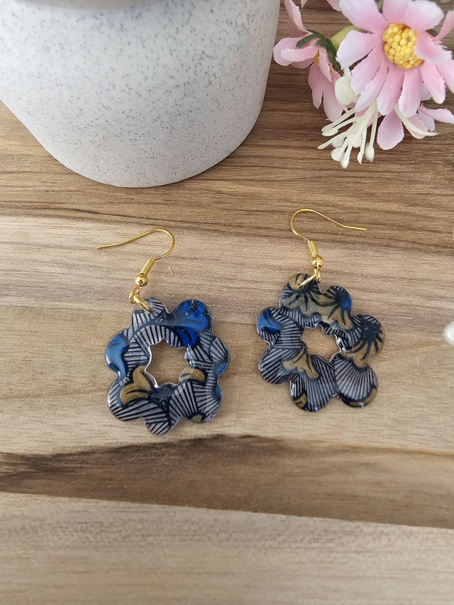 🗿EVE - &quot;Éclat Wax&quot; – Pendentifs en Résine avec motif Africain🗿​ 