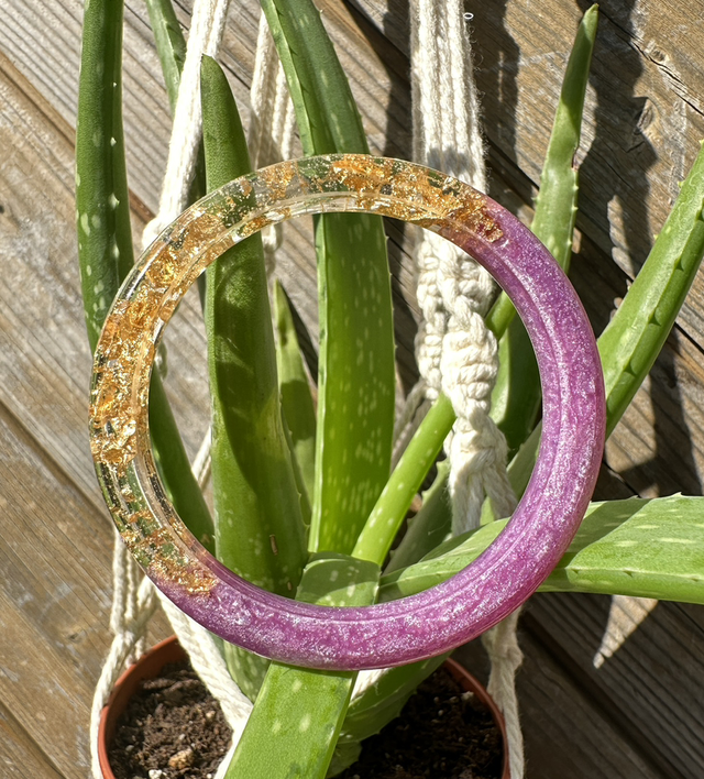 Bracelet jonc en résine 