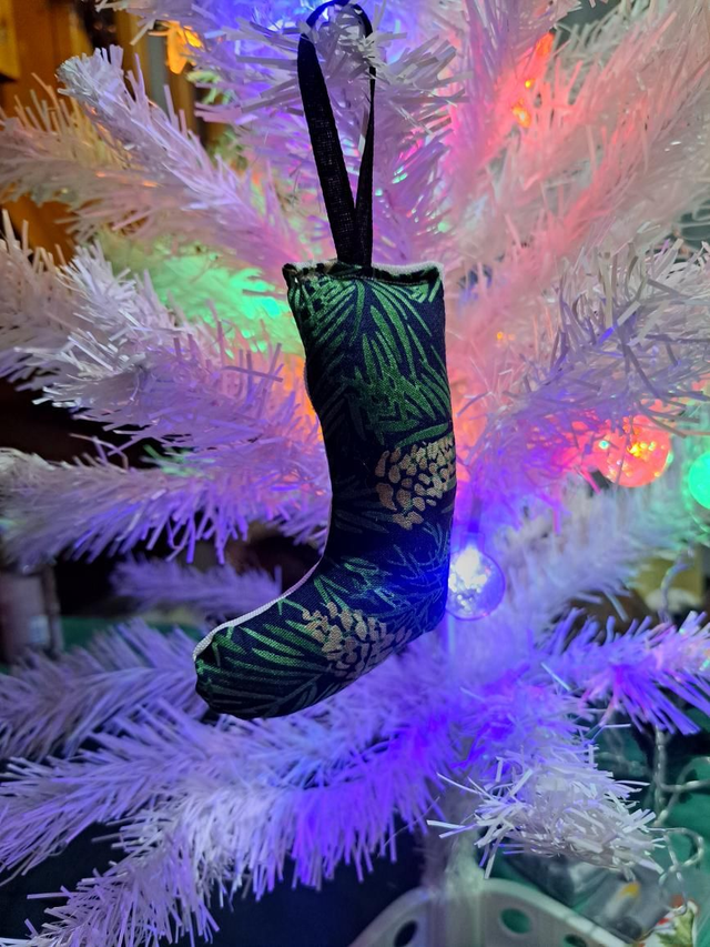 Déco de sapin botte