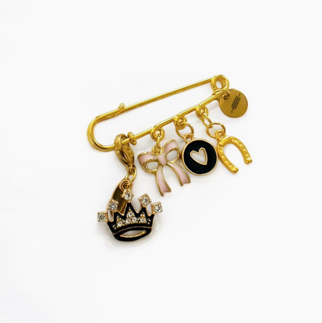 Broche QUEEN + 1CHARM bonnet 